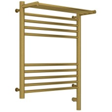 Полотенцесушитель электрический 600х500 состаренная латунь МЭМ правый Сунержа Богема с полкой 3.0 051-5807-6050