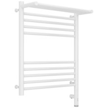 Полотенцесушитель электрический 600х500 белый глянец МЭМ правый Сунержа Богема с полкой 3.0 12-5807-6050