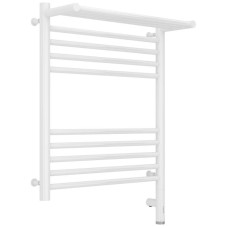 Полотенцесушитель электрический 600х500 белый глянец МЭМ правый Сунержа Богема с полкой 3.0 12-5807-6050