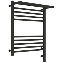 Полотенцесушитель электрический 600х500 темный титан муар МЭМ правый Сунержа Богема с полкой 3.0 15-5807-6050