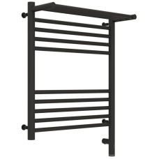 Полотенцесушитель электрический 600х500 темный титан муар МЭМ правый Сунержа Богема с полкой 3.0 15-5807-6050