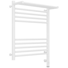 Полотенцесушитель электрический 600х500 белый матовый МЭМ правый Сунержа Богема с полкой 3.0 30-5807-6050