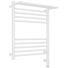 Полотенцесушитель электрический 600х500 белый матовый МЭМ правый Сунержа Богема с полкой 3.0 30-5807-6050