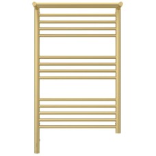 Полотенцесушитель электрический 800х500 шампань матовая МЭМ левый Сунержа Богема с полкой 3.0 022-5806-8050