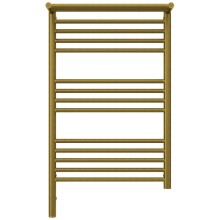 Полотенцесушитель электрический 800х500 состаренная бронза МЭМ левый Сунержа Богема с полкой 3.0 05-5806-8050