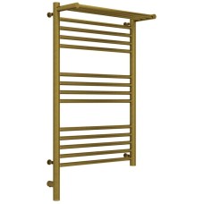 Полотенцесушитель электрический 800х500 состаренная бронза МЭМ левый Сунержа Богема с полкой 3.0 05-5806-8050