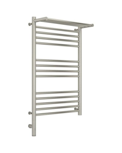 Полотенцесушитель электрический 800х500 сатин МЭМ левый Сунержа Богема с полкой 3.0 071-5806-8050