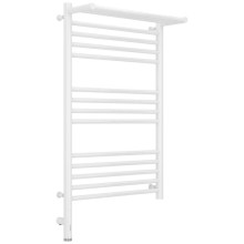 Полотенцесушитель электрический 800х500 белый глянец МЭМ левый Сунержа Богема с полкой 3.0 12-5806-8050