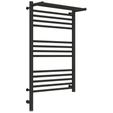 Полотенцесушитель электрический 800х500 темный титан муар МЭМ левый Сунержа Богема с полкой 3.0 15-5806-8050