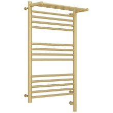 Полотенцесушитель электрический 800х500 шампань матовая МЭМ правый Сунержа Богема с полкой 3.0 022-5807-8050