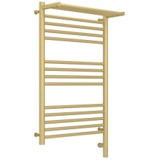 Полотенцесушитель электрический 800х500 шампань матовая МЭМ правый Сунержа Богема с полкой 3.0 022-5807-8050