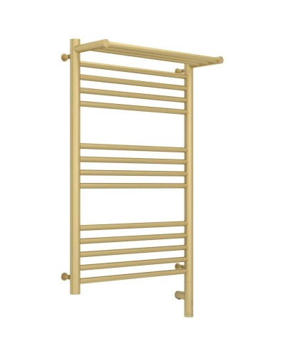 Полотенцесушитель электрический 800х500 шампань матовая МЭМ правый Сунержа Богема с полкой 3.0 022-5807-8050