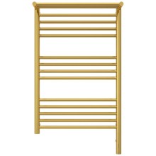 Полотенцесушитель электрический 800х500 золотой МЭМ правый Сунержа Богема с полкой 3.0 03-5807-8050