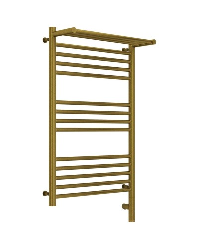 Полотенцесушитель электрический 800х500 состаренная бронза МЭМ правый Сунержа Богема с полкой 3.0 05-5807-8050