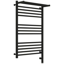 Полотенцесушитель электрический 800х500 черный матовый МЭМ правый Сунержа Богема с полкой 3.0 31-5807-8050