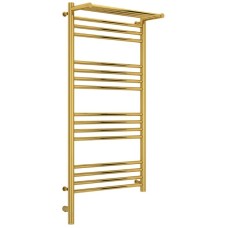Полотенцесушитель электрический 1000х500 золотой МЭМ левый Сунержа Богема с полкой 3.0 03-5806-1050
