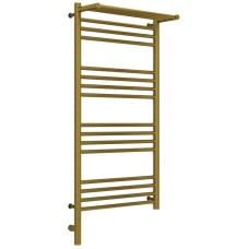 Полотенцесушитель электрический 1000х500 состаренная бронза МЭМ левый Сунержа Богема с полкой 3.0 05-5806-1050