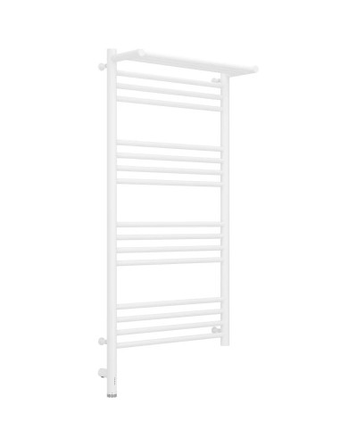 Полотенцесушитель электрический 1000х500 белый матовый МЭМ левый Сунержа Богема с полкой 3.0 30-5806-1050