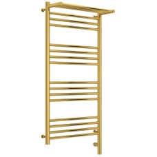 Полотенцесушитель электрический 1000х500 золотой МЭМ правый Сунержа Богема с полкой 3.0 03-5807-1050