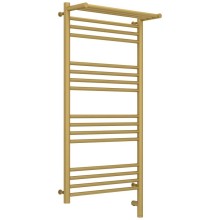 Полотенцесушитель электрический 1000х500 золотой матовый МЭМ правый Сунержа Богема с полкой 3.0 032-5807-1050