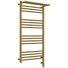 Полотенцесушитель электрический 1000х500 состаренная бронза МЭМ правый Сунержа Богема с полкой 3.0 05-5807-1050