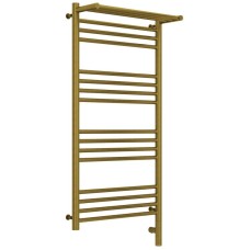 Полотенцесушитель электрический 1000х500 состаренная бронза МЭМ правый Сунержа Богема с полкой 3.0 05-5807-1050