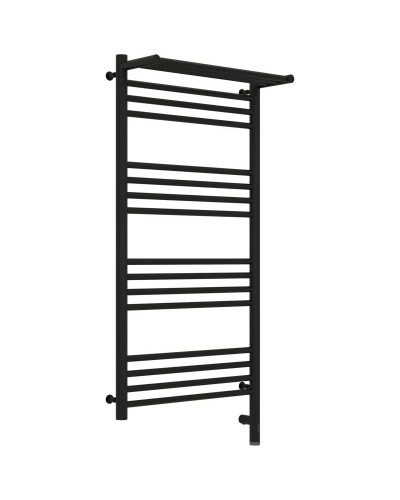 Полотенцесушитель электрический 1000х500 черный матовый МЭМ правый Сунержа Богема с полкой 3.0 31-5807-1050