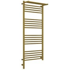 Полотенцесушитель электрический 1200х500 состаренная бронза МЭМ левый Сунержа Богема с полкой 3.0 05-5806-1250