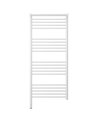 Полотенцесушитель электрический 1200х500 белый глянец МЭМ левый Сунержа Богема с полкой 3.0 12-5806-1250