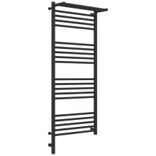 Полотенцесушитель электрический 1200х500 темный титан муар МЭМ левый Сунержа Богема с полкой 3.0 15-5806-1250