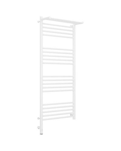 Полотенцесушитель электрический 1200х500 белый матовый МЭМ левый Сунержа Богема с полкой 3.0 30-5806-1250
