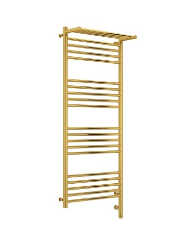 Полотенцесушитель электрический 1200х500 золотой МЭМ правый Сунержа Богема с полкой 3.0 03-5807-1250