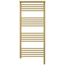 Полотенцесушитель электрический 1200х500 золотой матовый МЭМ правый Сунержа Богема с полкой 3.0 032-5807-1250
