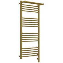 Полотенцесушитель электрический 1200х500 состаренная бронза МЭМ правый Сунержа Богема с полкой 3.0 05-5807-1250