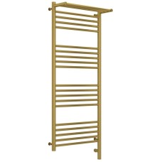 Полотенцесушитель электрический 1200х500 состаренная латунь МЭМ правый Сунержа Богема с полкой 3.0 051-5807-1250