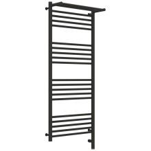 Полотенцесушитель электрический 1200х500 темный титан муар МЭМ правый Сунержа Богема с полкой 3.0 15-5807-1250