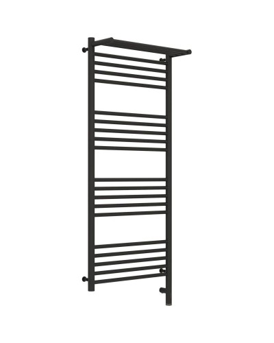 Полотенцесушитель электрический 1200х500 темный титан муар МЭМ правый Сунержа Богема с полкой 3.0 15-5807-1250