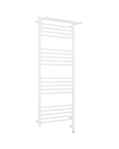 Полотенцесушитель электрический 1200х500 белый матовый МЭМ правый Сунержа Богема с полкой 3.0 30-5807-1250
