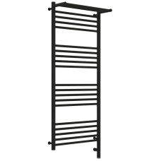 Полотенцесушитель электрический 1200х500 черный матовый МЭМ правый Сунержа Богема с полкой 3.0 31-5807-1250