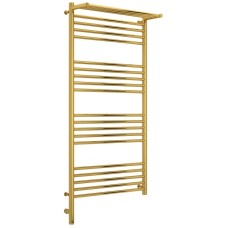 Полотенцесушитель электрический 1200х600 золотой МЭМ левый Сунержа Богема с полкой 3.0 03-5806-1260