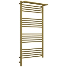 Полотенцесушитель электрический 1200х600 состаренная бронза МЭМ левый Сунержа Богема с полкой 3.0 05-5806-1260