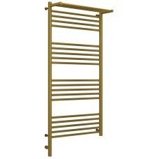 Полотенцесушитель электрический 1200х600 состаренная бронза МЭМ левый Сунержа Богема с полкой 3.0 05-5806-1260