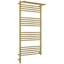 Полотенцесушитель электрический 1200х600 состаренная латунь МЭМ левый Сунержа Богема с полкой 3.0 051-5806-1260