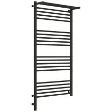 Полотенцесушитель электрический 1200х600 темный титан муар МЭМ левый Сунержа Богема с полкой 3.0 15-5806-1260