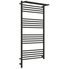 Полотенцесушитель электрический 1200х600 темный титан муар МЭМ левый Сунержа Богема с полкой 3.0 15-5806-1260