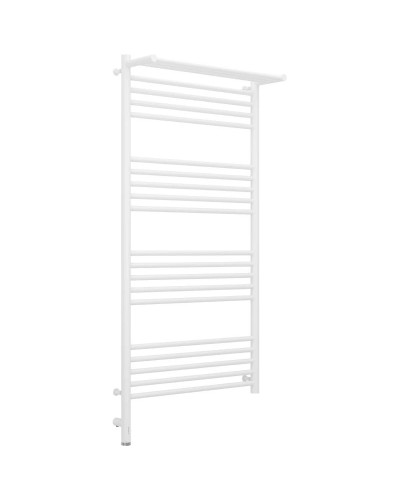 Полотенцесушитель электрический 1200х600 белый матовый МЭМ левый Сунержа Богема с полкой 3.0 30-5806-1260