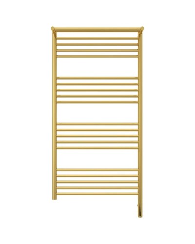 Полотенцесушитель электрический 1200х600 золотой МЭМ правый Сунержа Богема с полкой 3.0 03-5807-1260