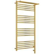 Полотенцесушитель электрический 1200х600 золотой МЭМ правый Сунержа Богема с полкой 3.0 03-5807-1260