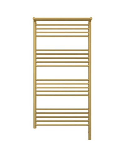 Полотенцесушитель электрический 1200х600 золотой матовый МЭМ правый Сунержа Богема с полкой 3.0 032-5807-1260