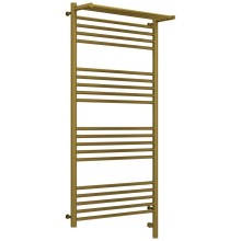 Полотенцесушитель электрический 1200х600 состаренная бронза МЭМ правый Сунержа Богема с полкой 3.0 05-5807-1260